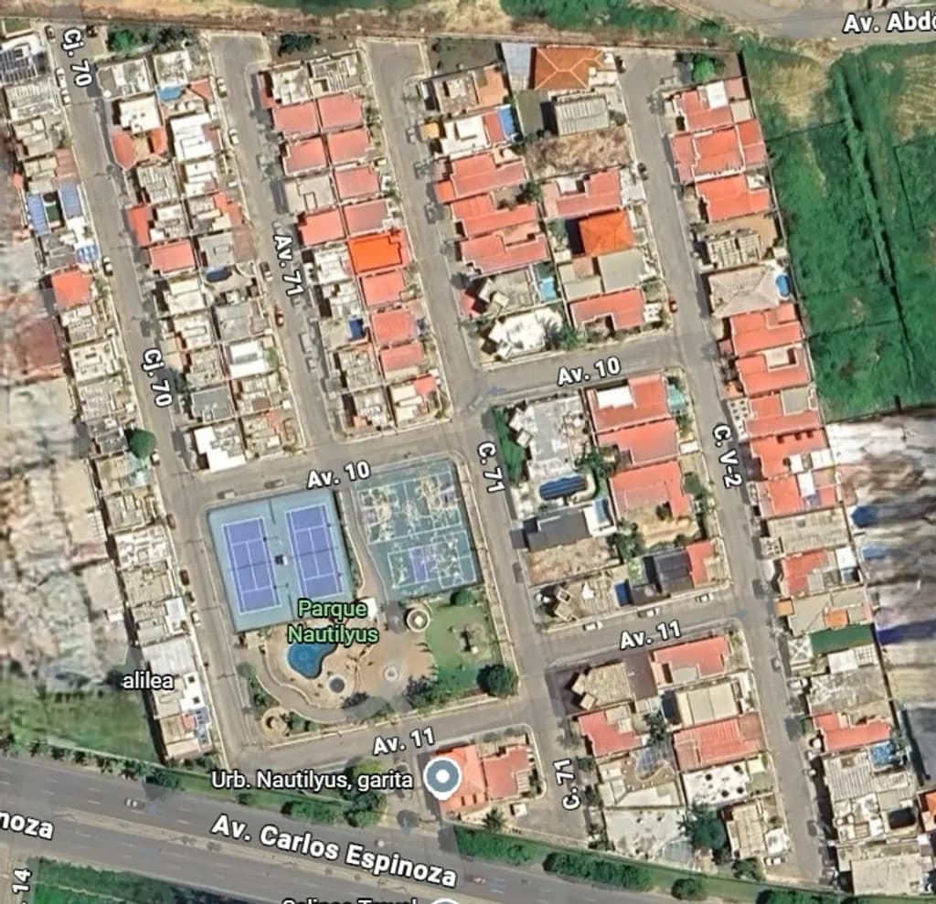 Aerial Residential Streetscape