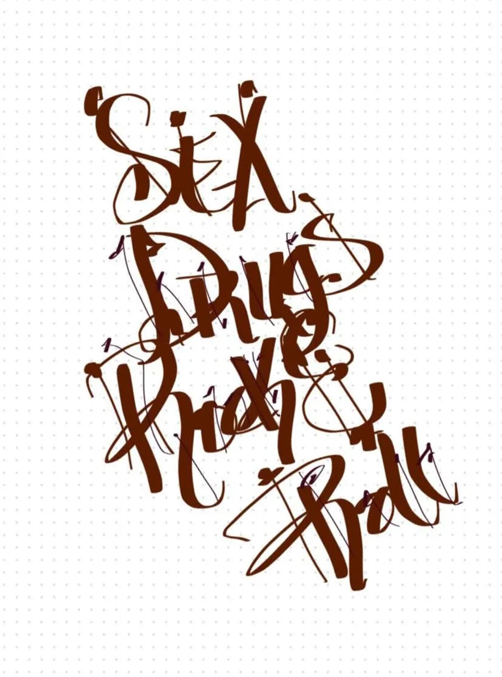Brown Ink Tangle