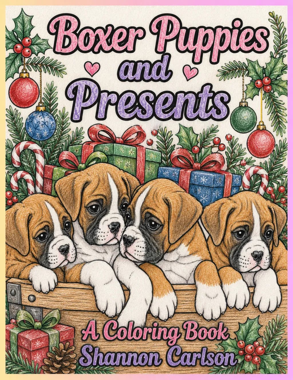 Boxer Puppies and Presents
