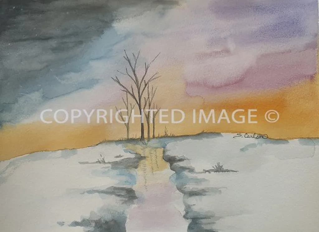 Winter Dusk Reflections