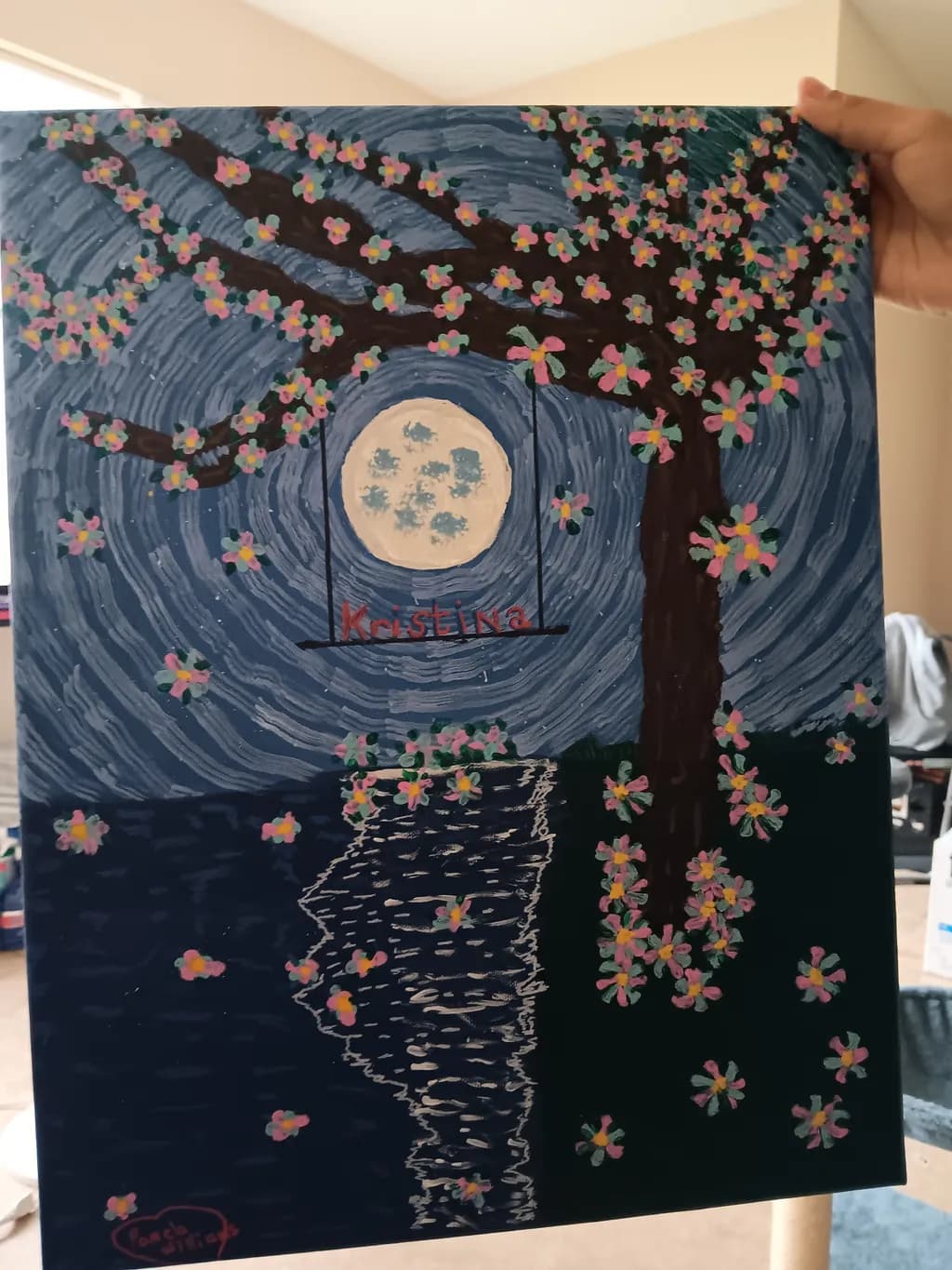 Moonlit Blossom Swing