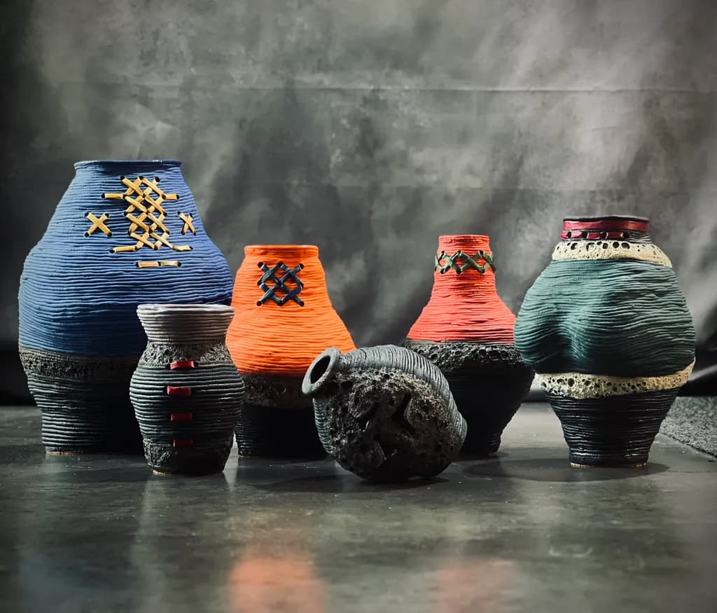 Textured Tribal Vessels