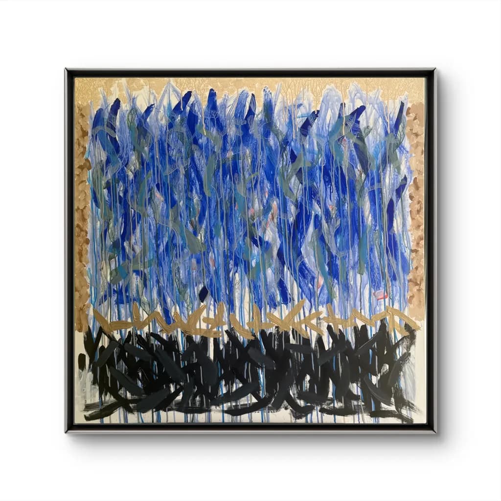 Blue Cascade Layers