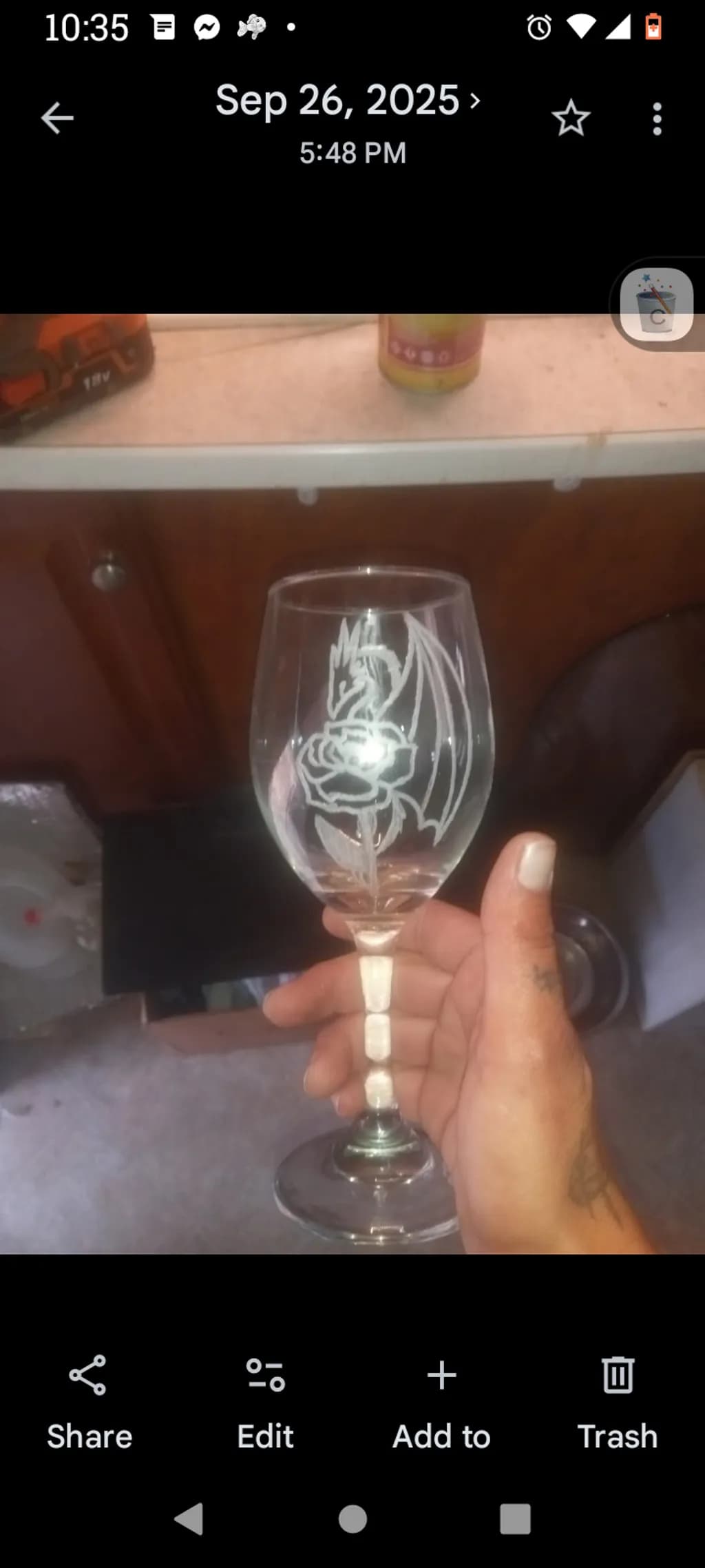 Dragon Rose Goblet