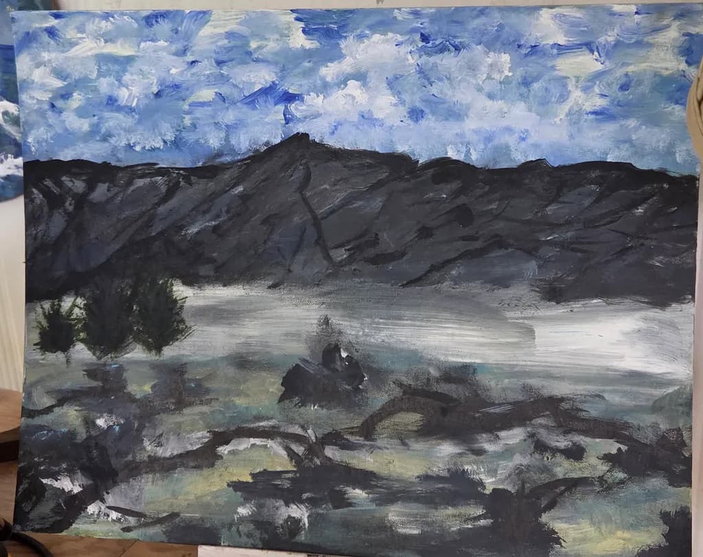 Brooding Mountain Range