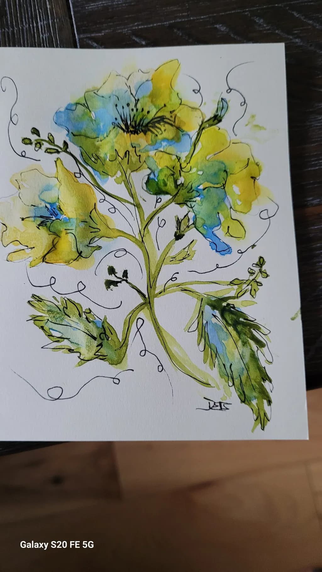 Yellow Bloom Sketch