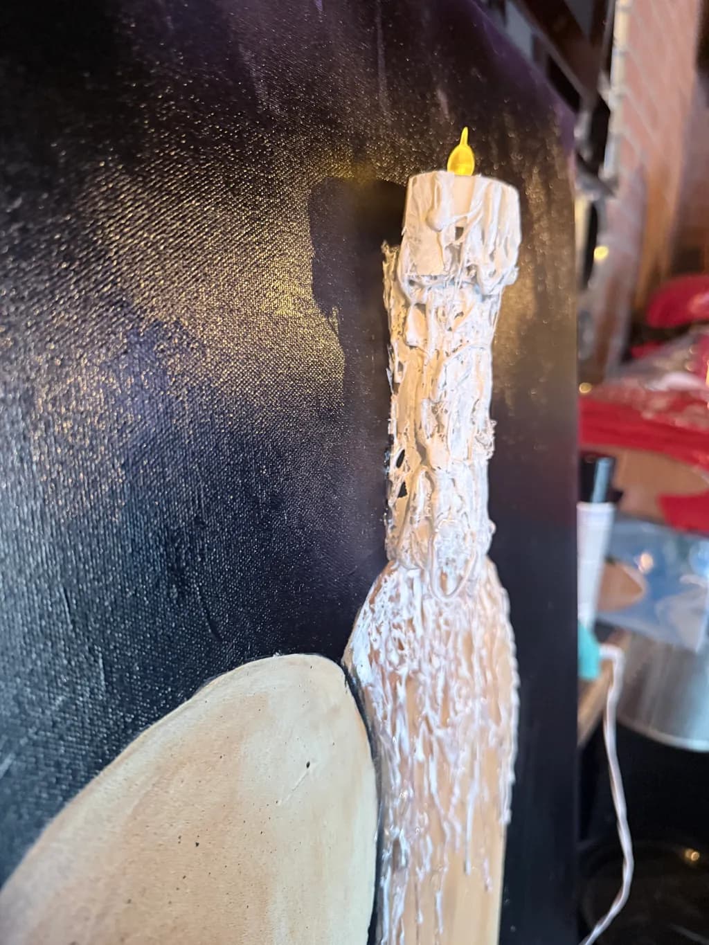 Melted Candle Reflection