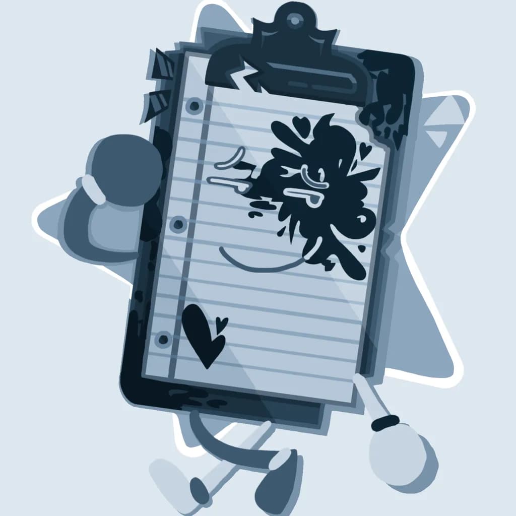 Ink Spill Clipboard