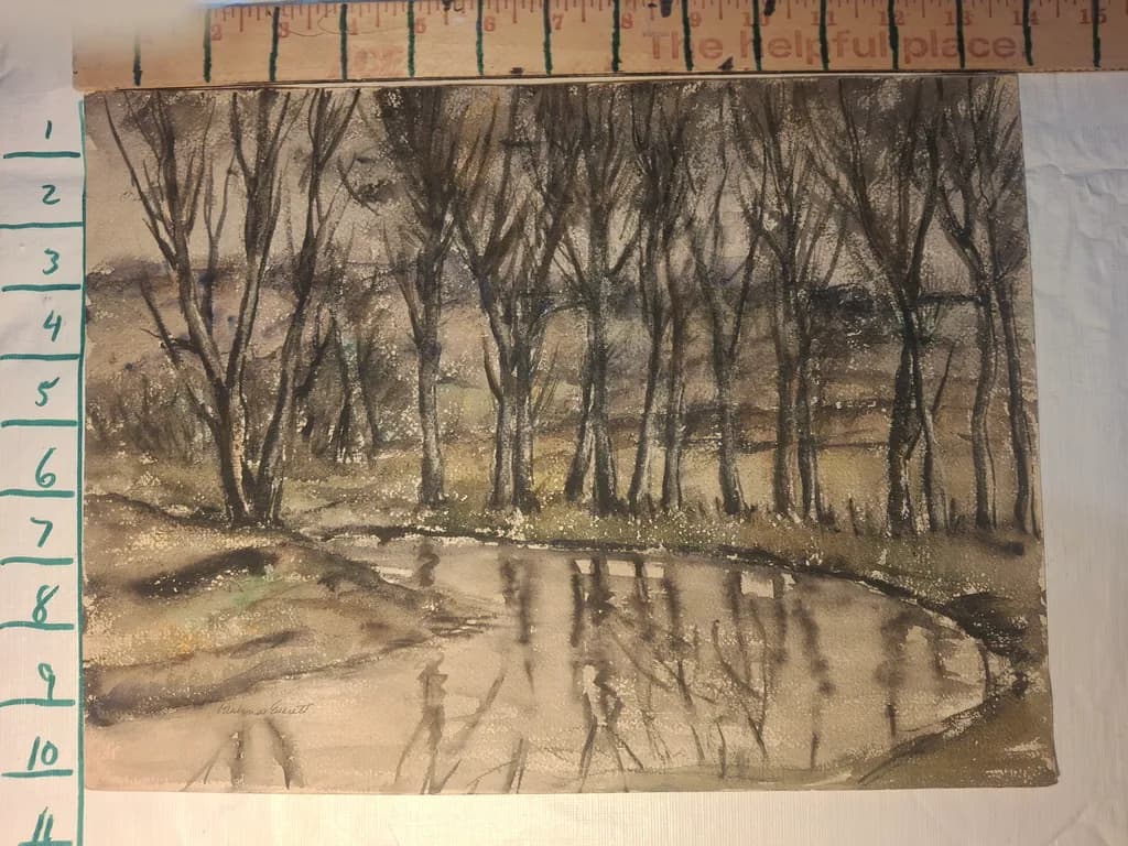 Bare Trees Reflection