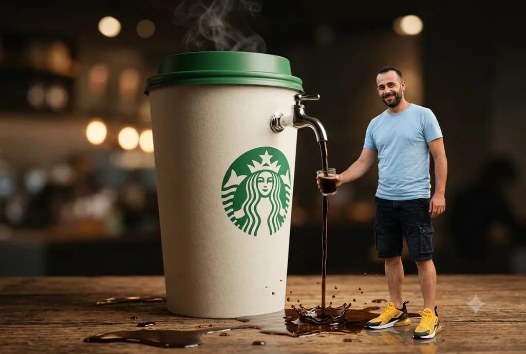 Giant Coffee Pour