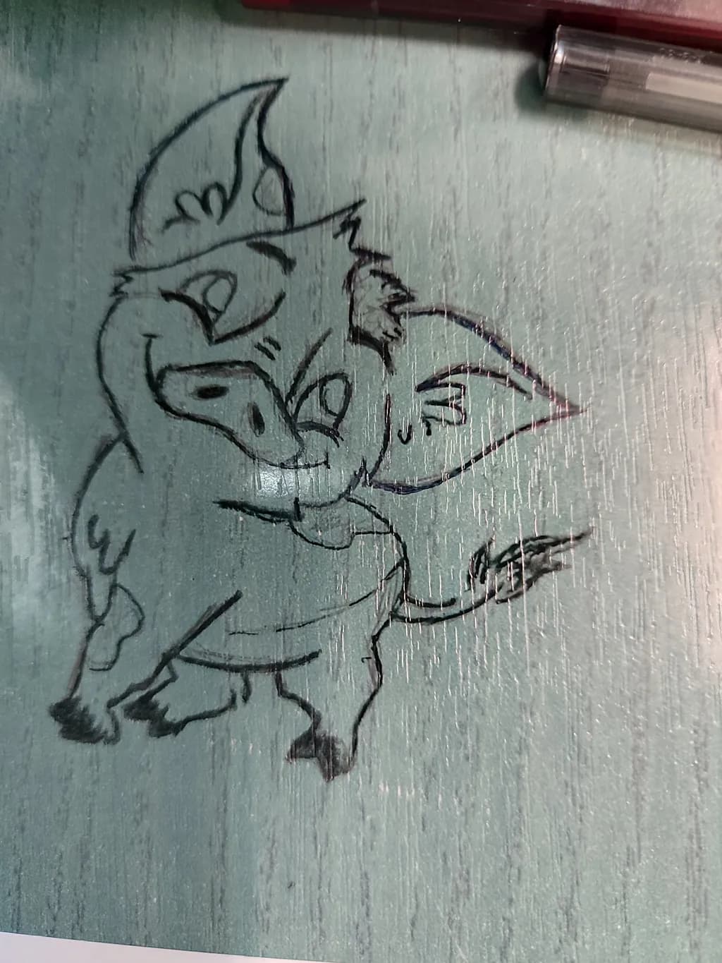 Playful Boar Sketch