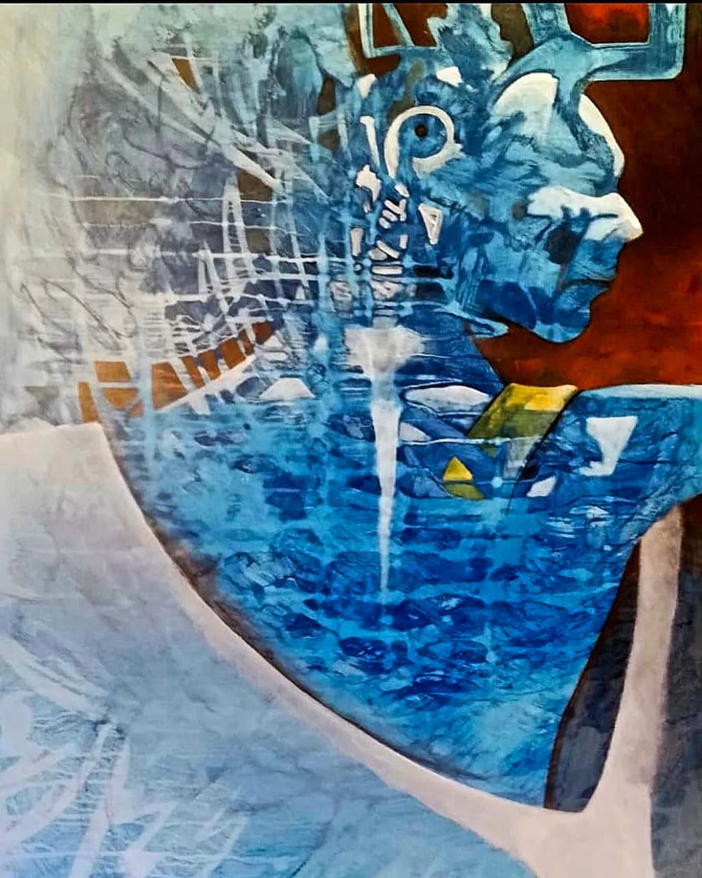 Blue Profile Portrait