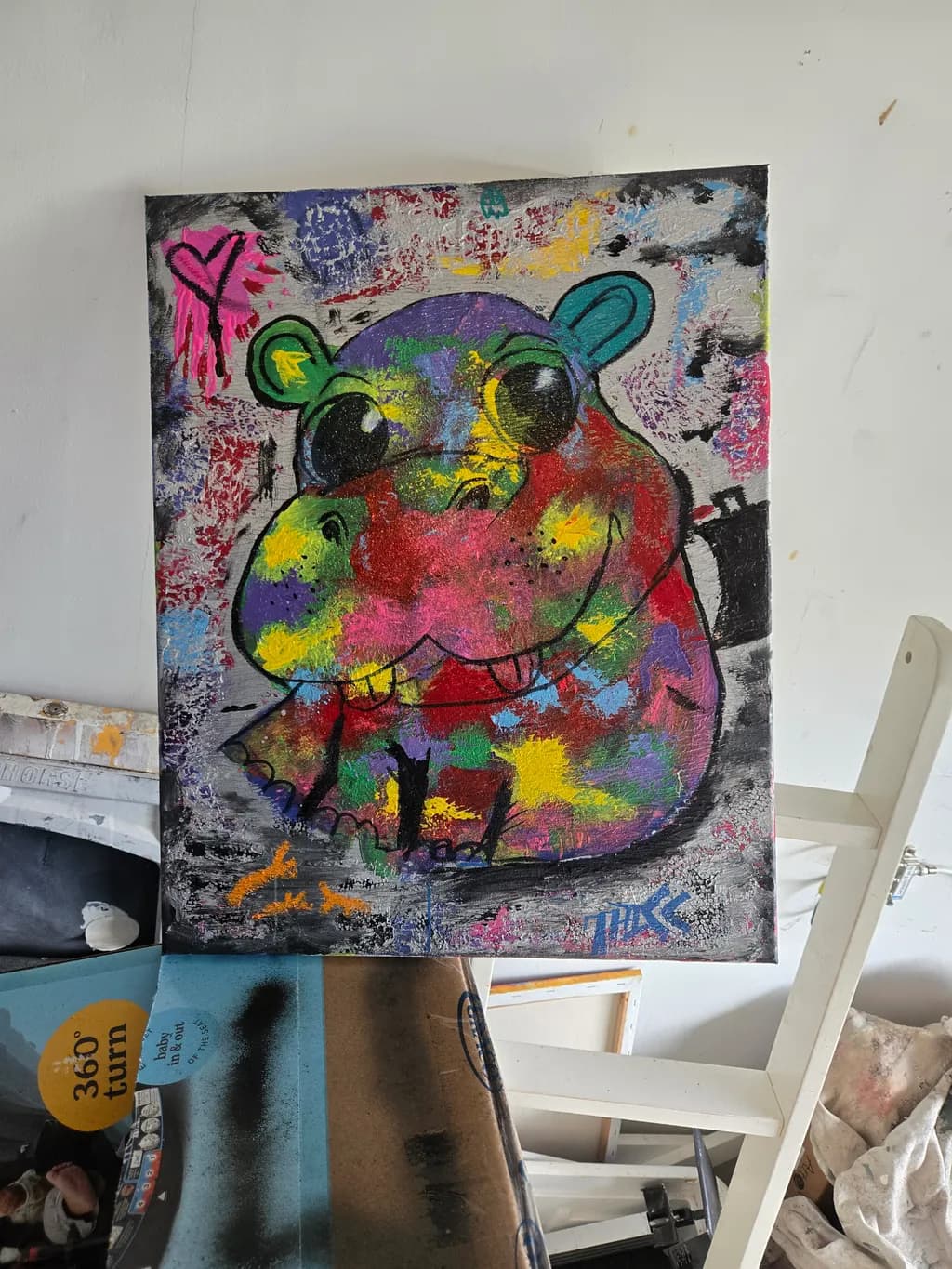Colorful Hippo Pop