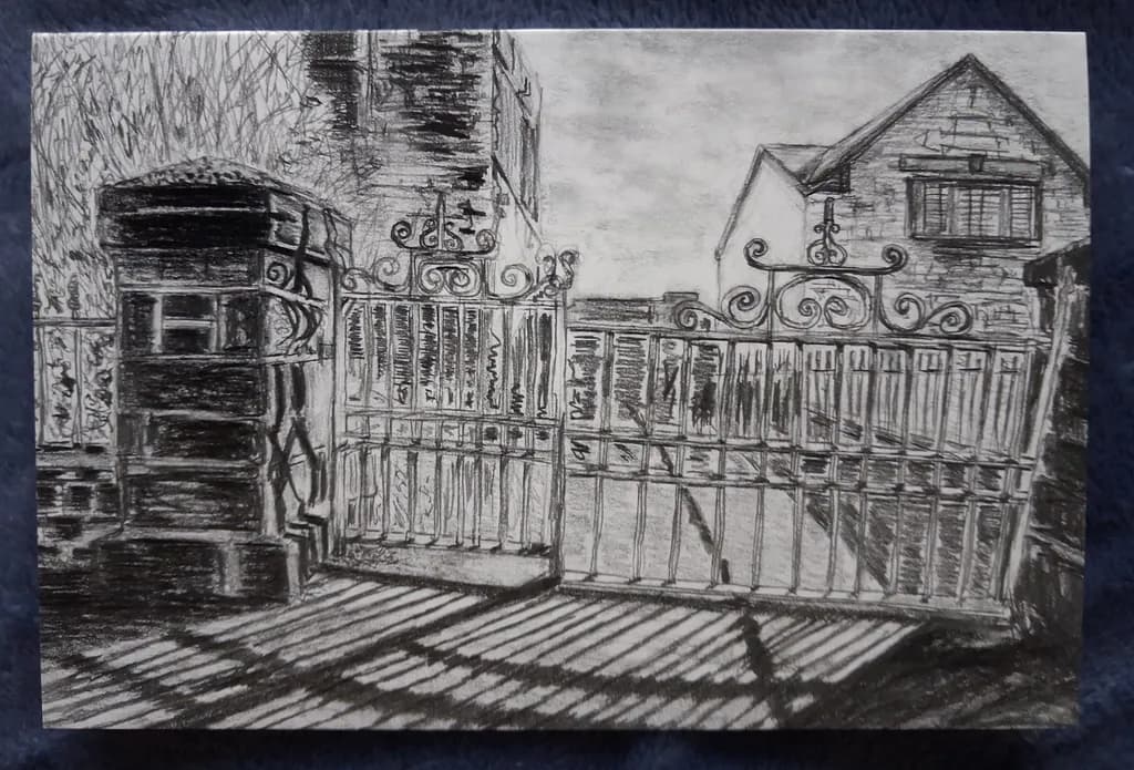 Wrought Iron Gate Shadows