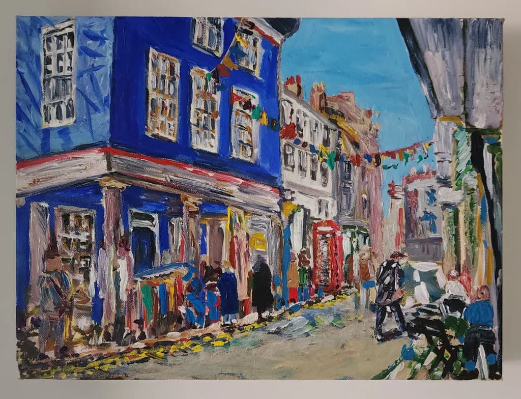 Blue Market Street