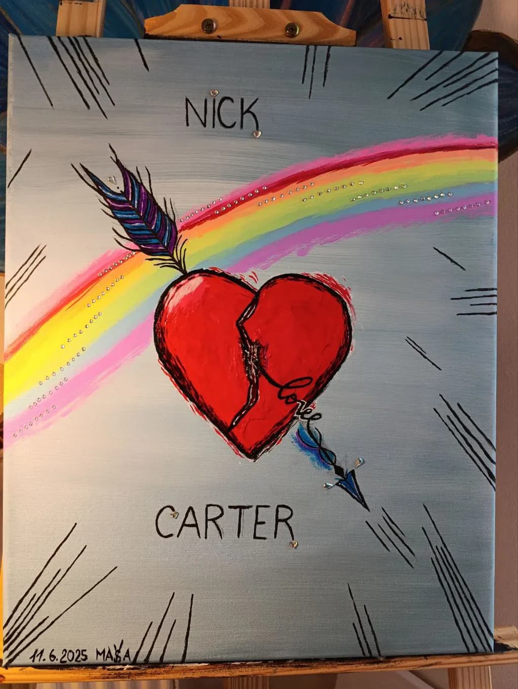 Nick Carter - Pierced Heart Rainbow