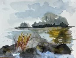 Misty Shoreline