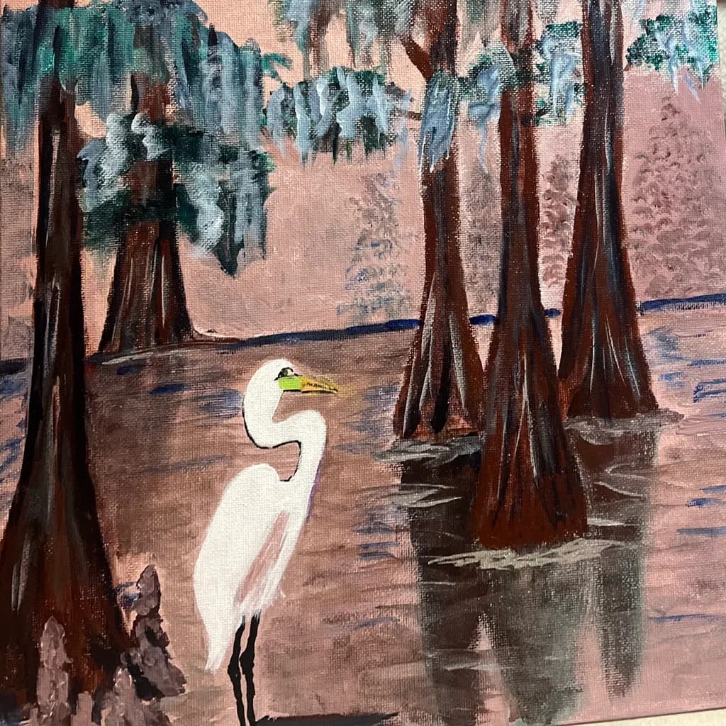 Swamp Egret Reflection