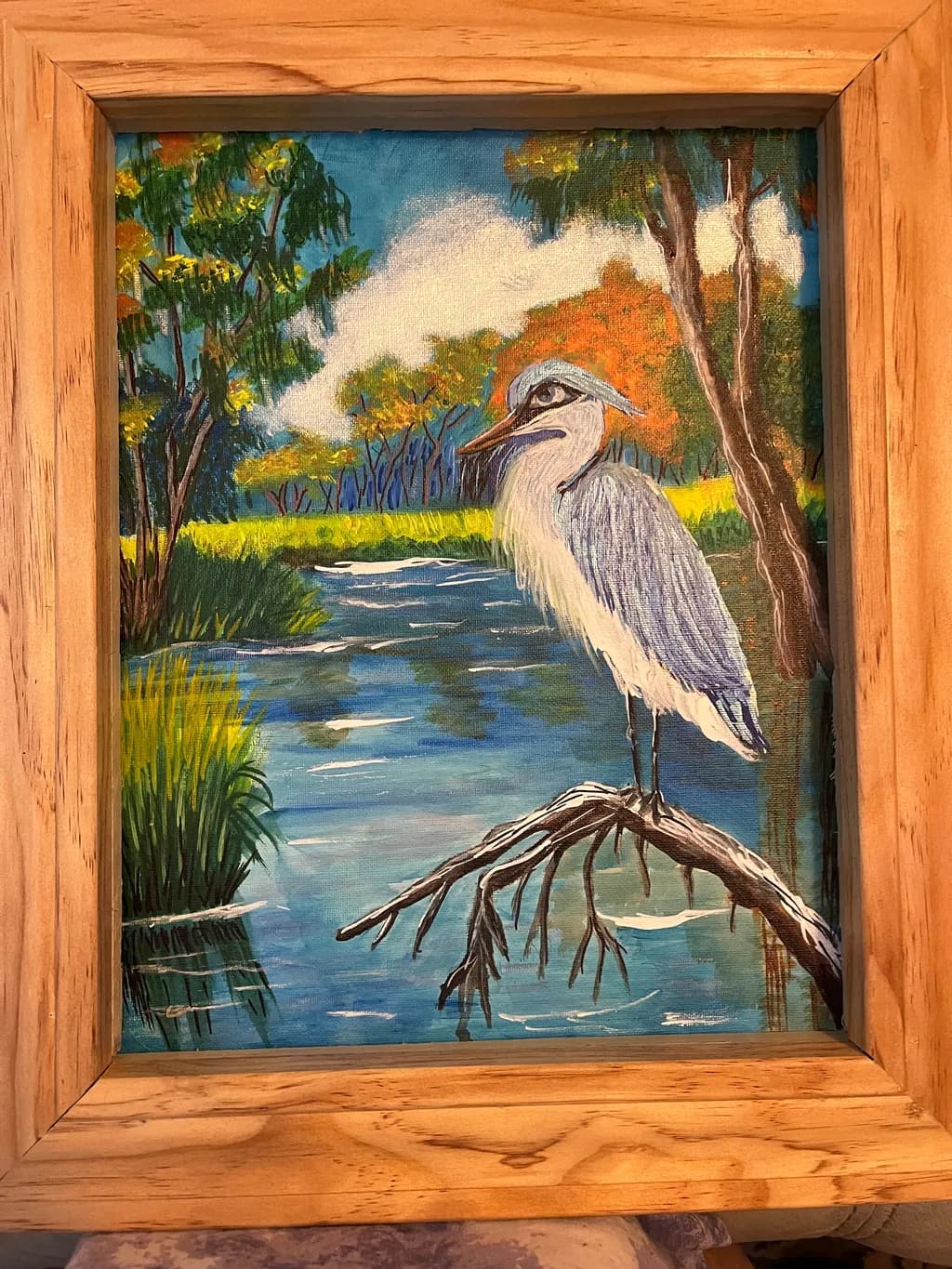 Heron on Water Branch