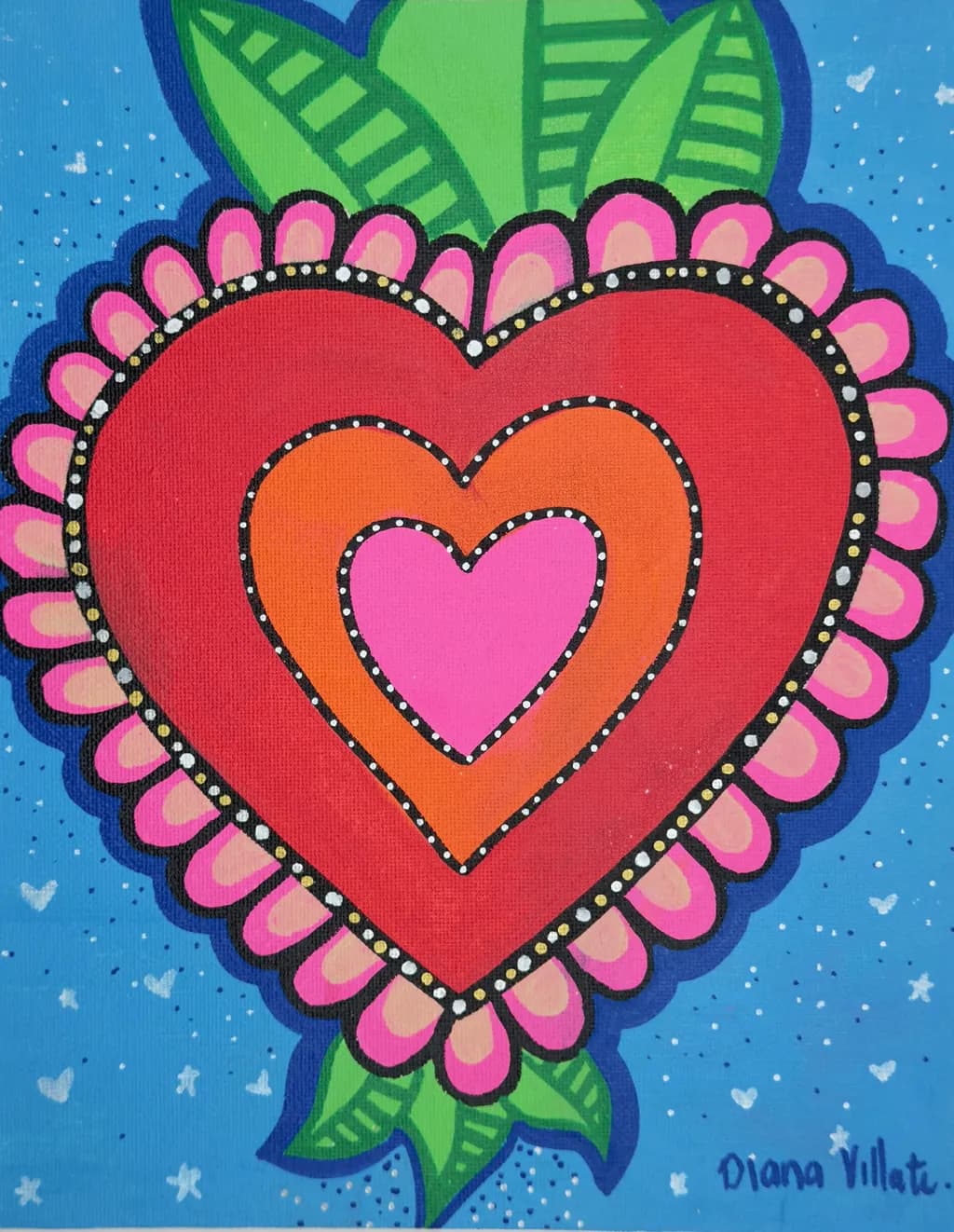 Layered Heart Bloom