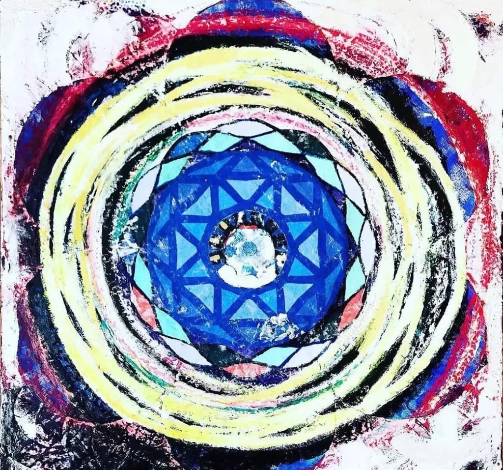Blue Mandala Rings