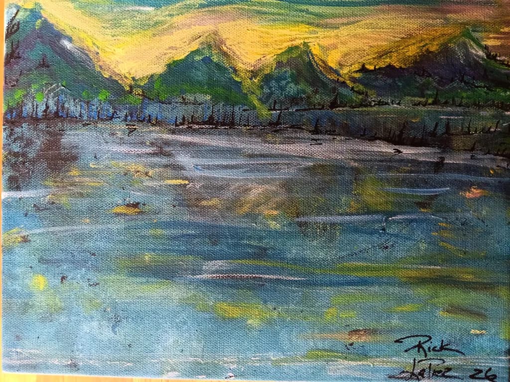 Mountain Glow Reflection
