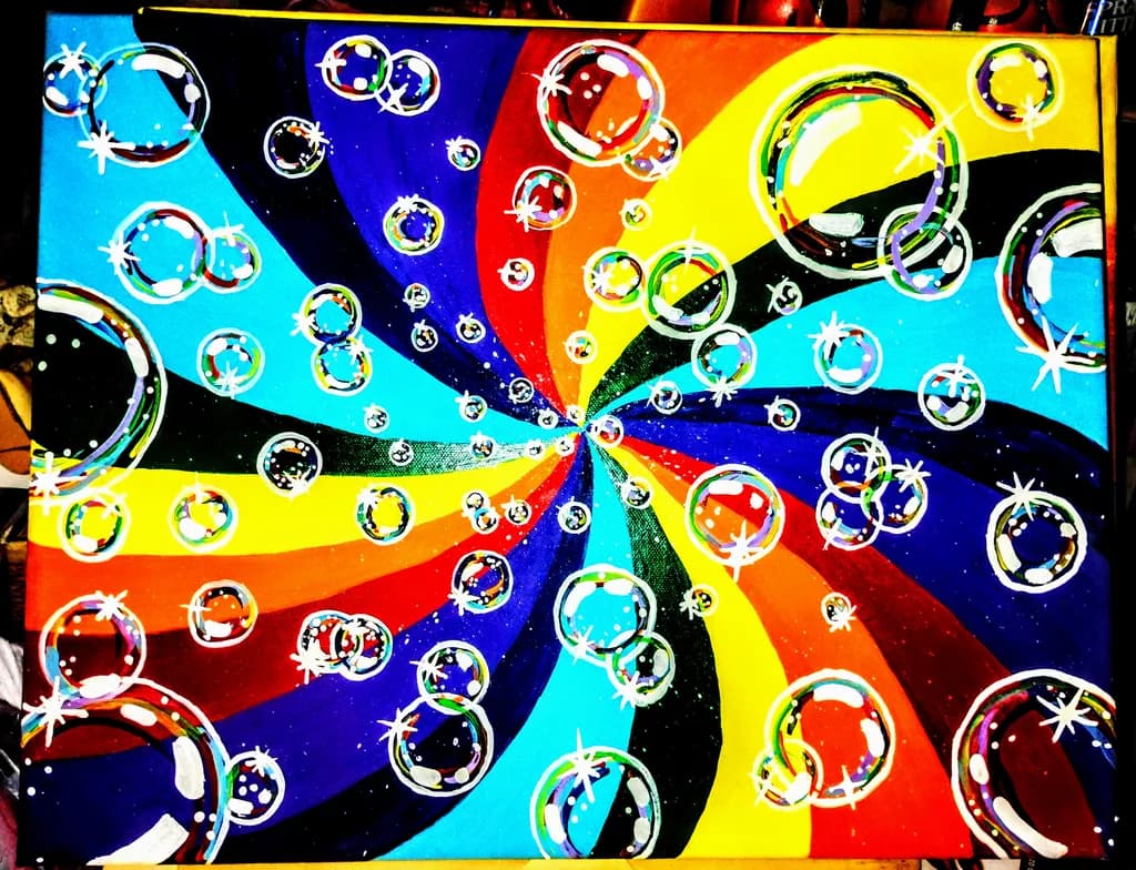 Color Spiral Bubbles