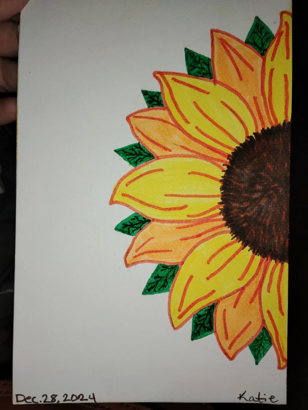 Half Bloom Sunflower
