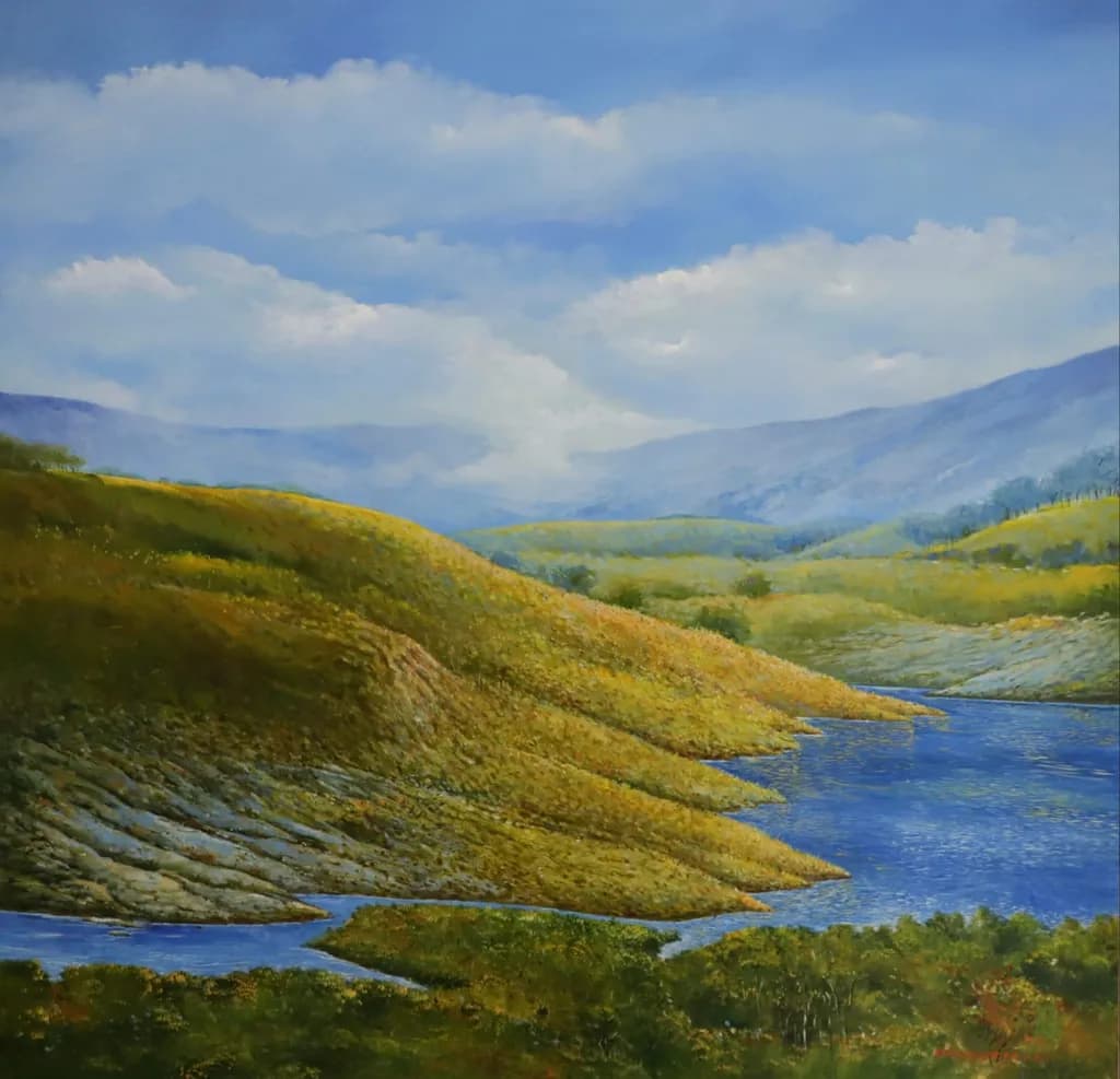 River Hillscape