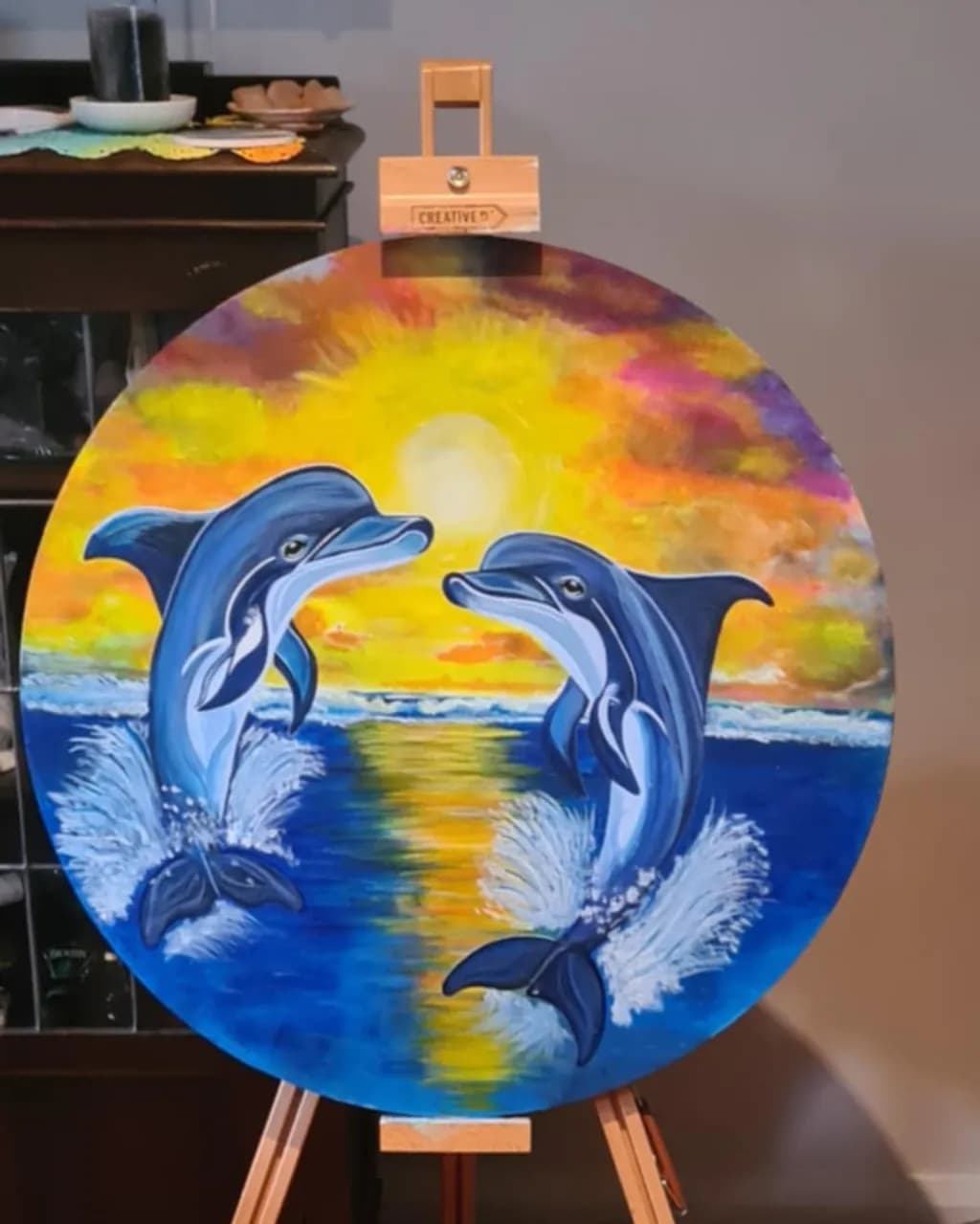 Sunset Dolphins Dance