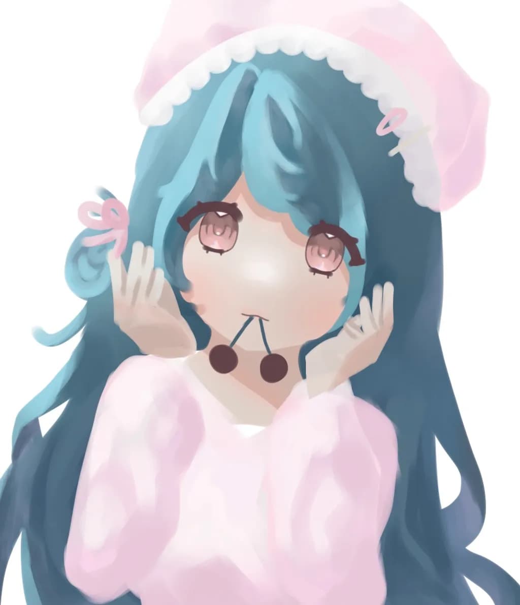 Bluehair Cherry Girl