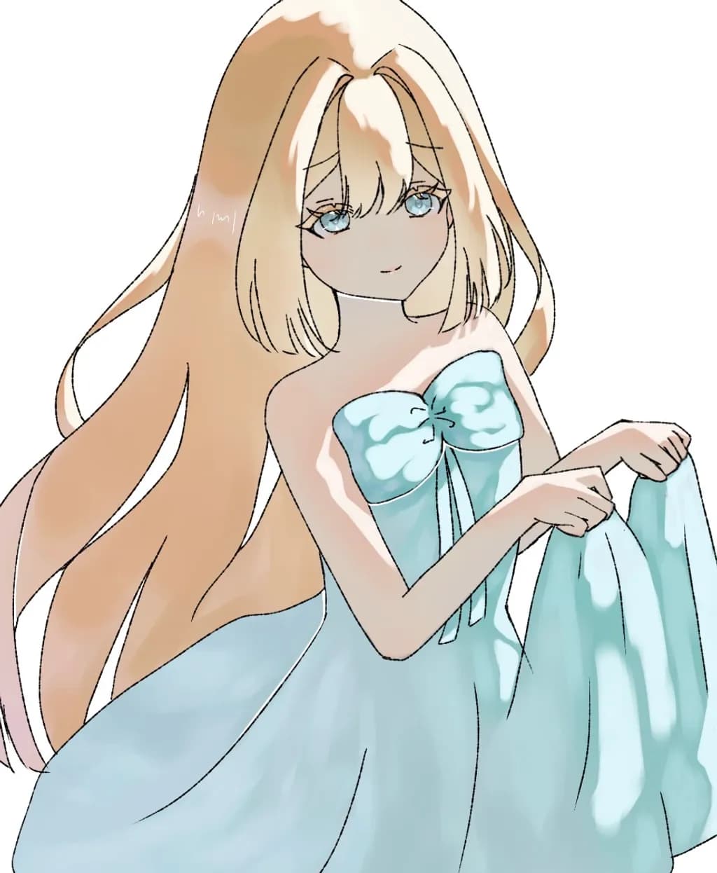 Blue Dress Girl