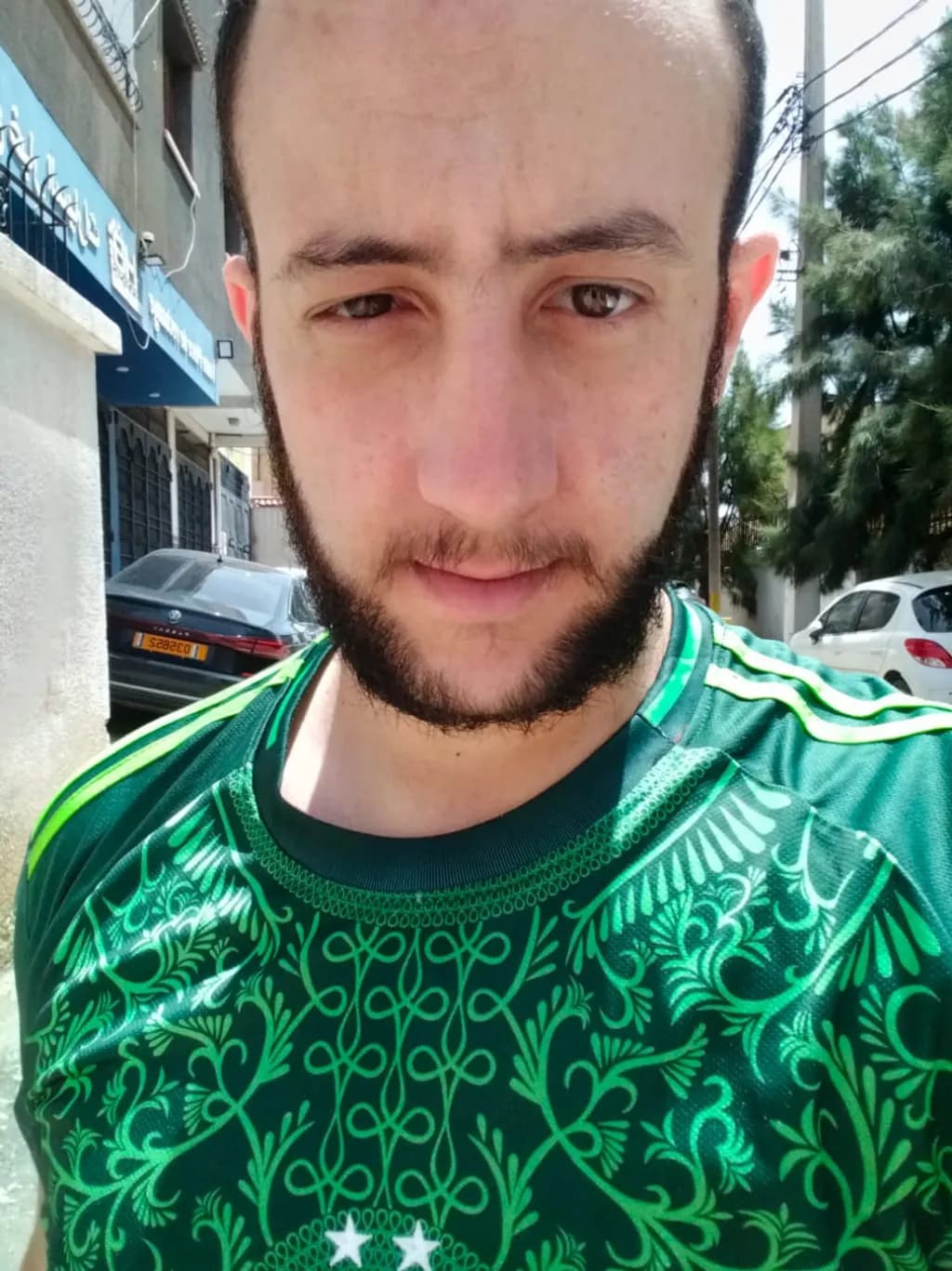 Green Patterned Portrait