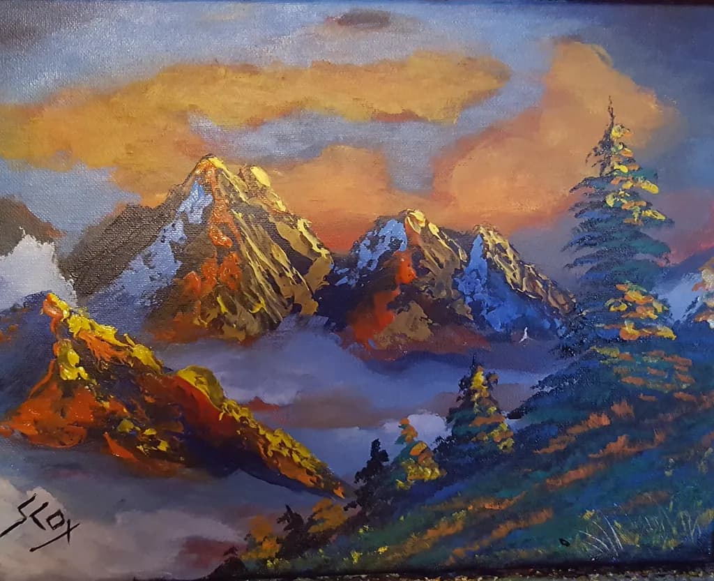 Golden Peaks at Dusk
