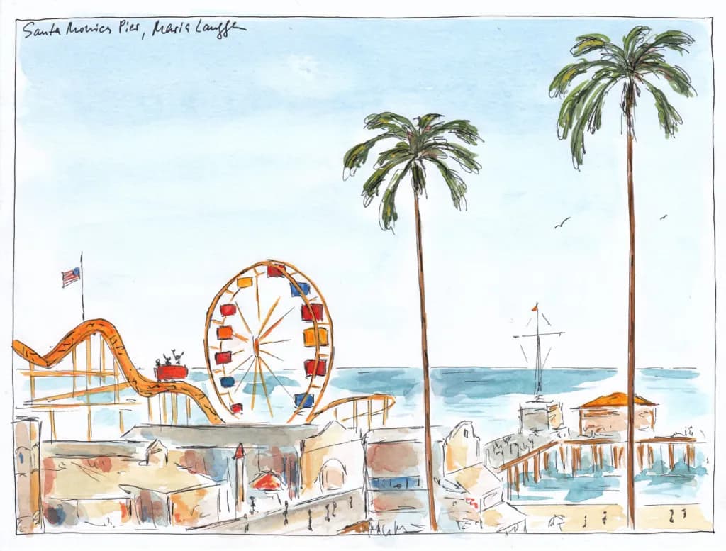 Santa Monica Pier Panorama