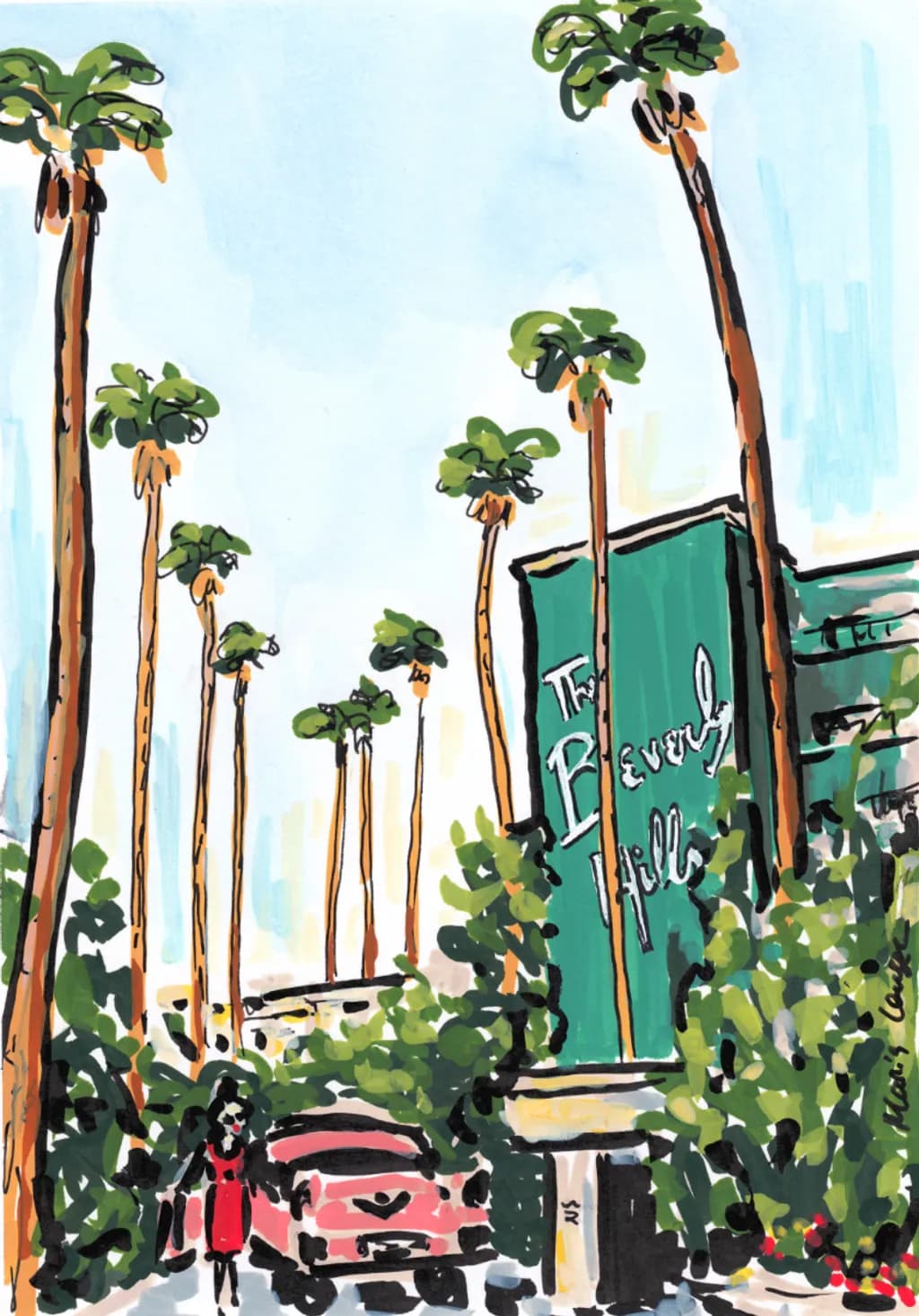 Beverly Hills Hotel Entrance