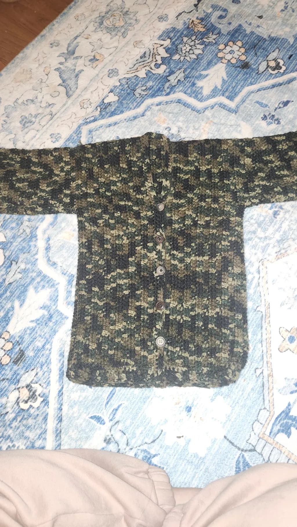 Camouflage Knit Cardigan