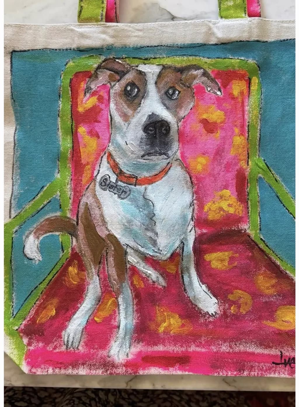 Colorful Dog Portrait