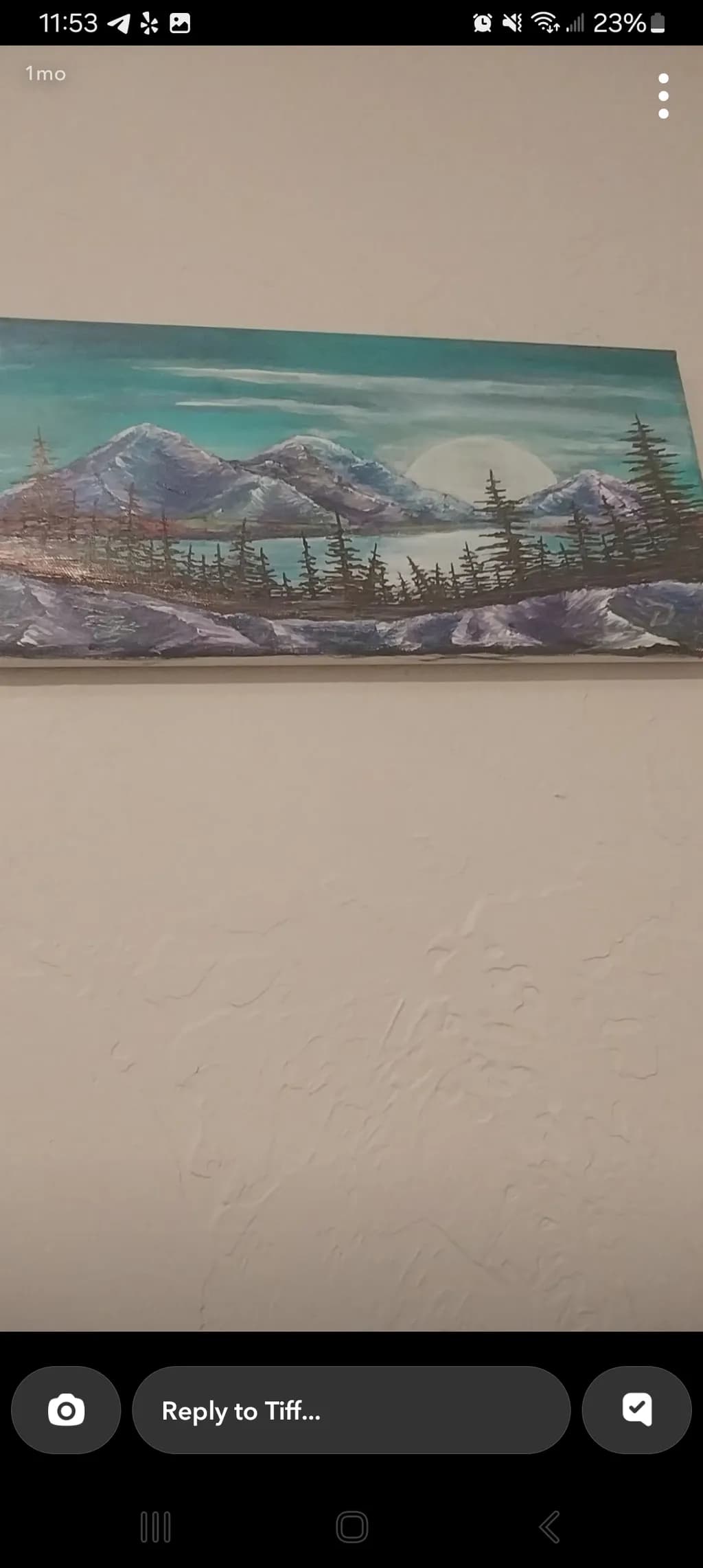 Moonlit Mountain Range