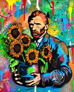 Van Gogh’s Sunflowers in Color