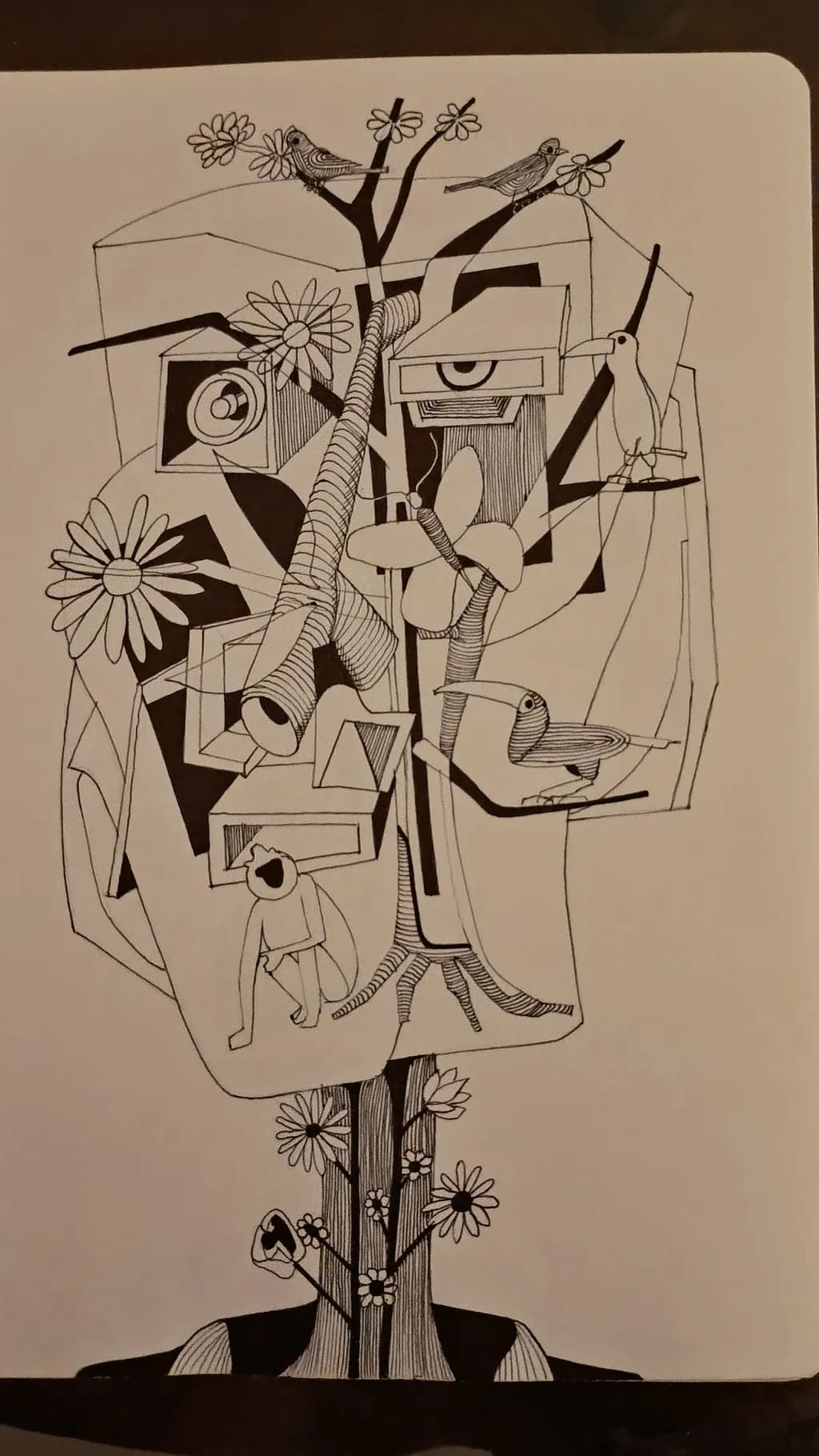 Tree of Birds and Flowers