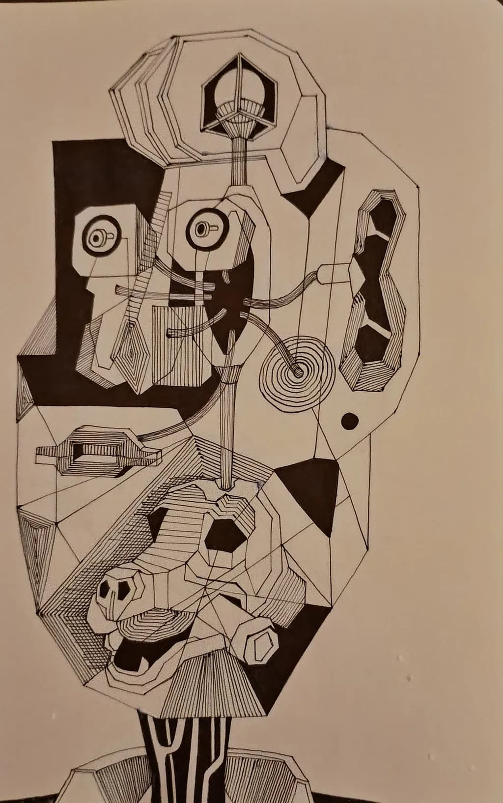 Abstract Geometric Face