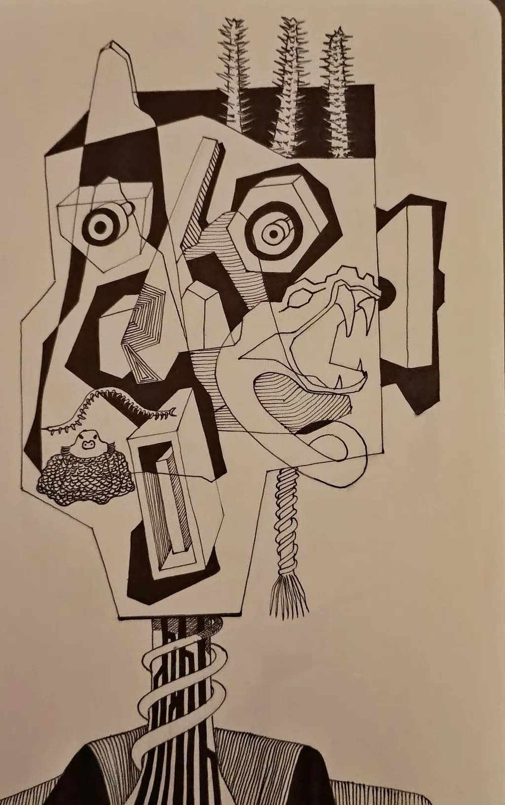 Geometric Beast Mask
