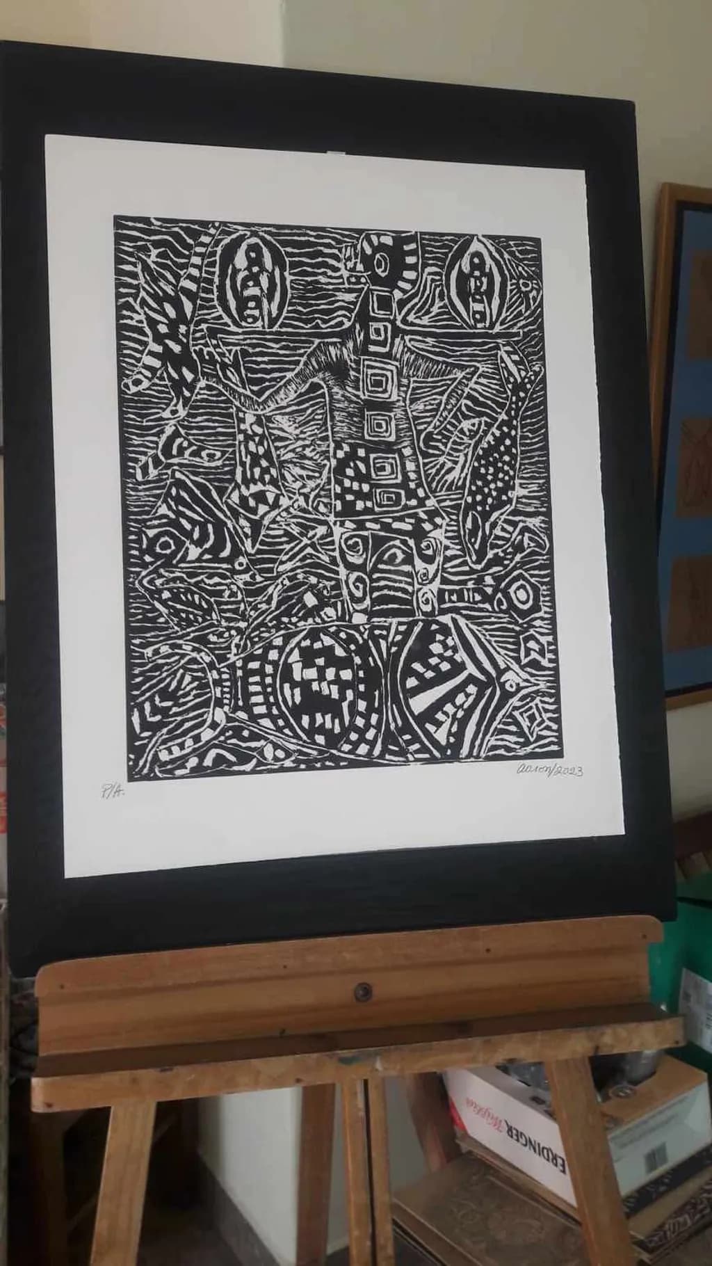 Abstract Tribal Mosaic