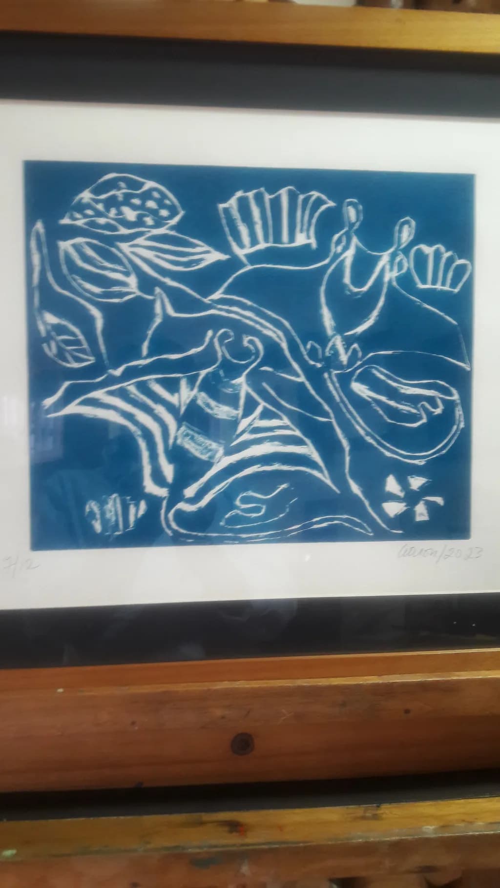 Abstract Blue Formation
