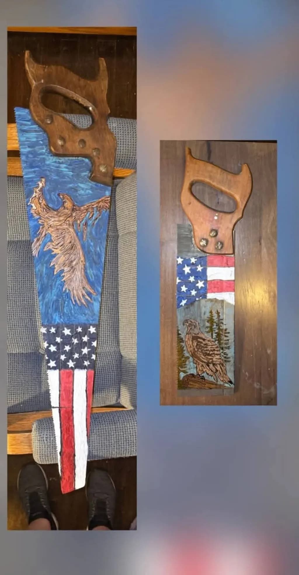 Patriotic Eagle Saws