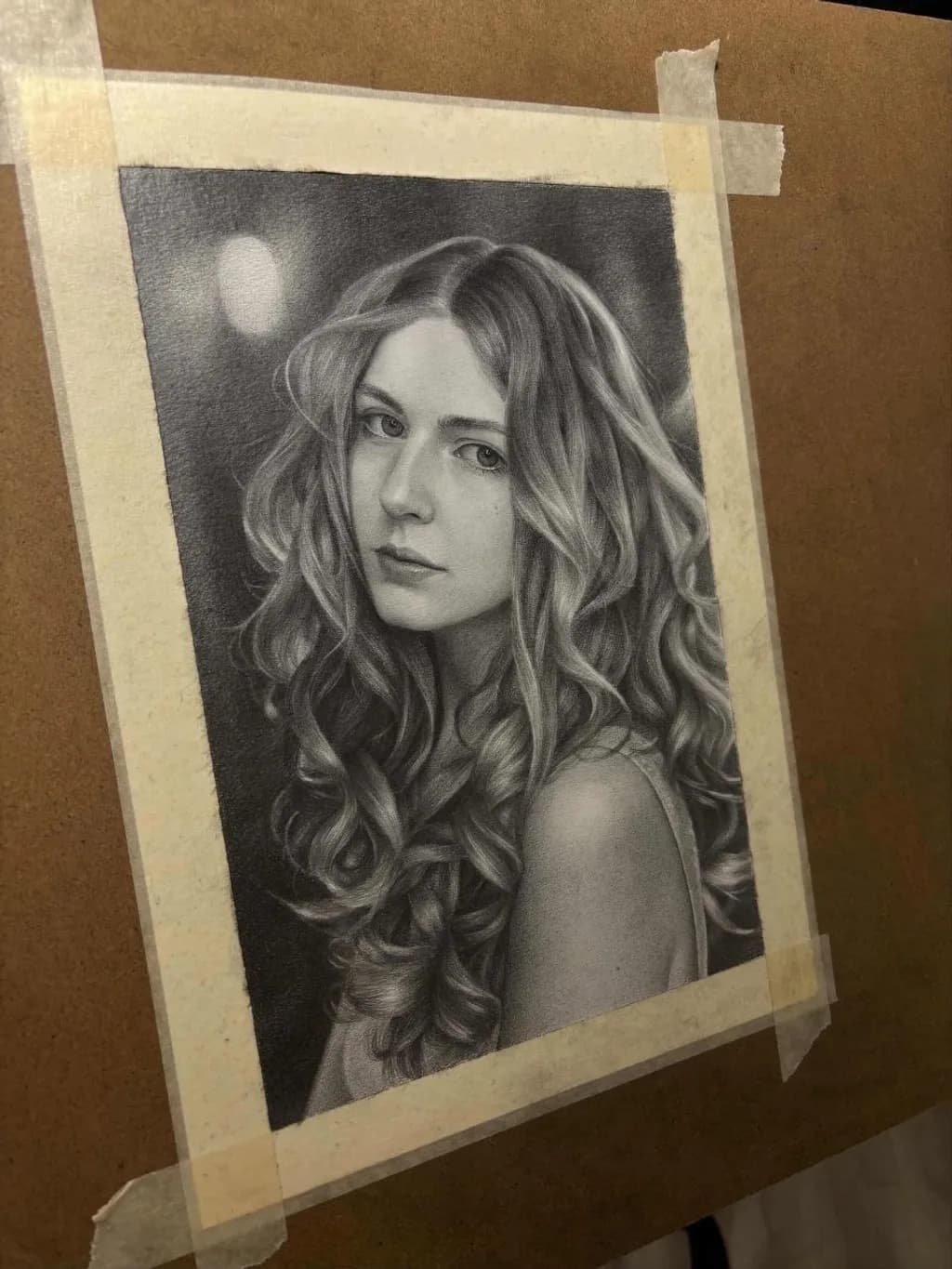 Curly Hair Portrait