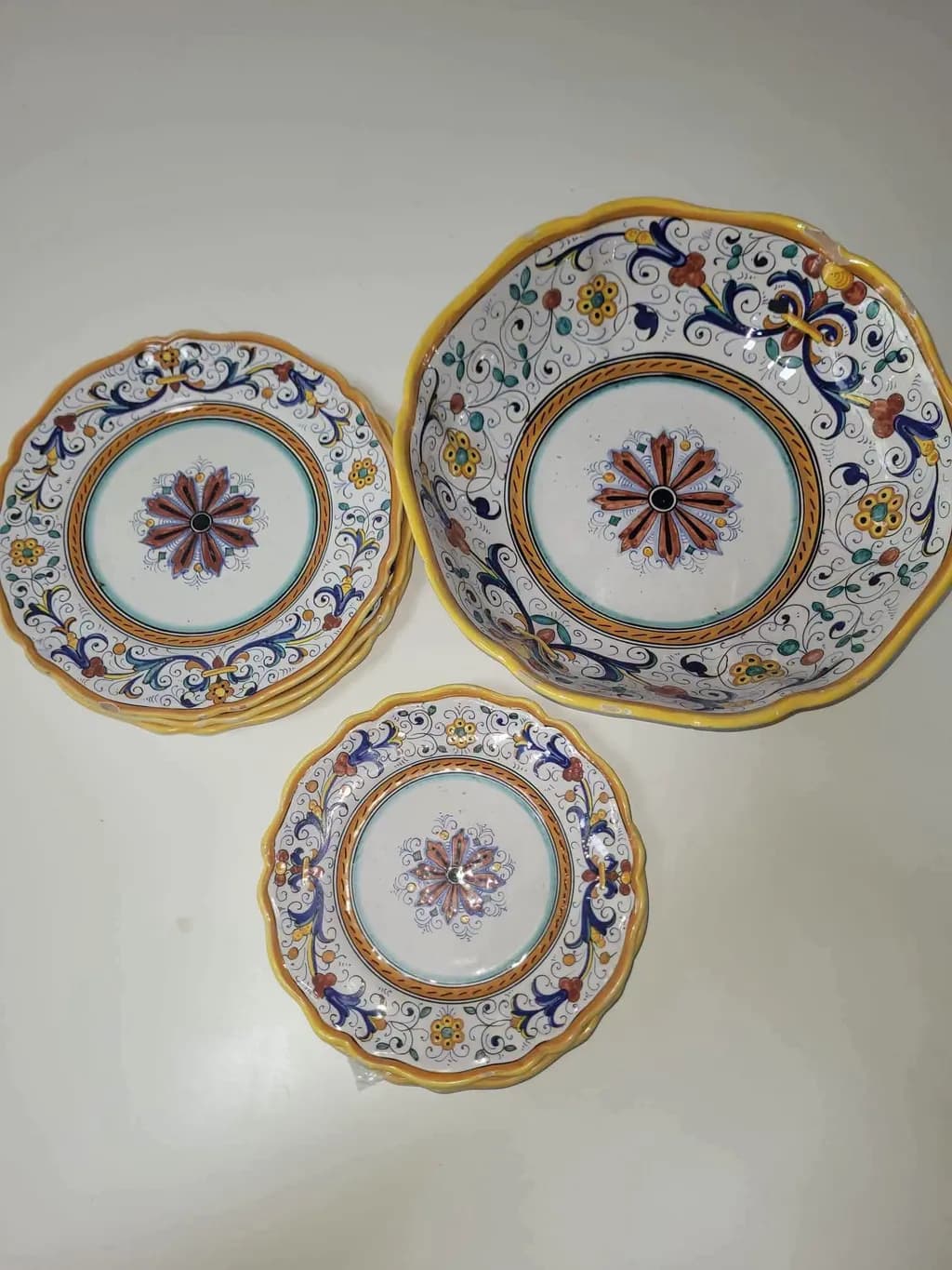Handpainted Floral Ceramic Set