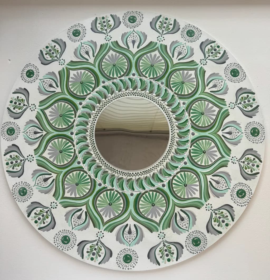 Verdant Mandala Mirror
