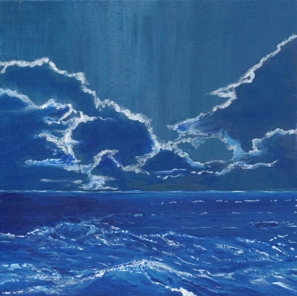 Blue Horizon Waves